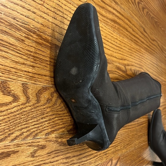 Brown Prada boots. Stretchy fabric size 38.5 - Picture 4 of 9